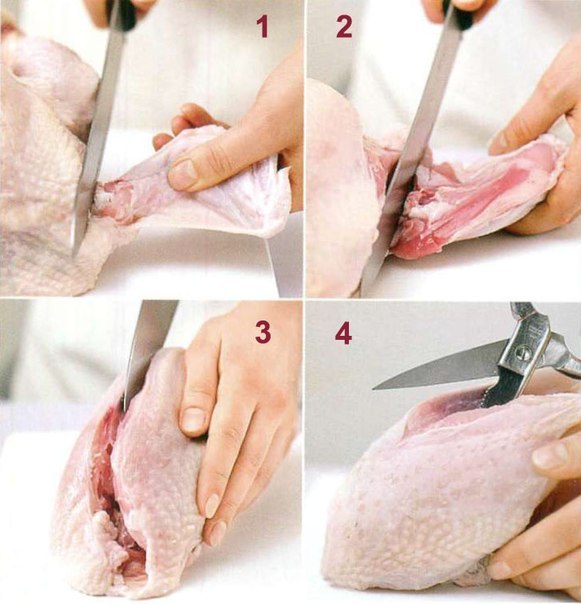 Как разрезать курицу на куски Как разделать курицу на части: рекомендации