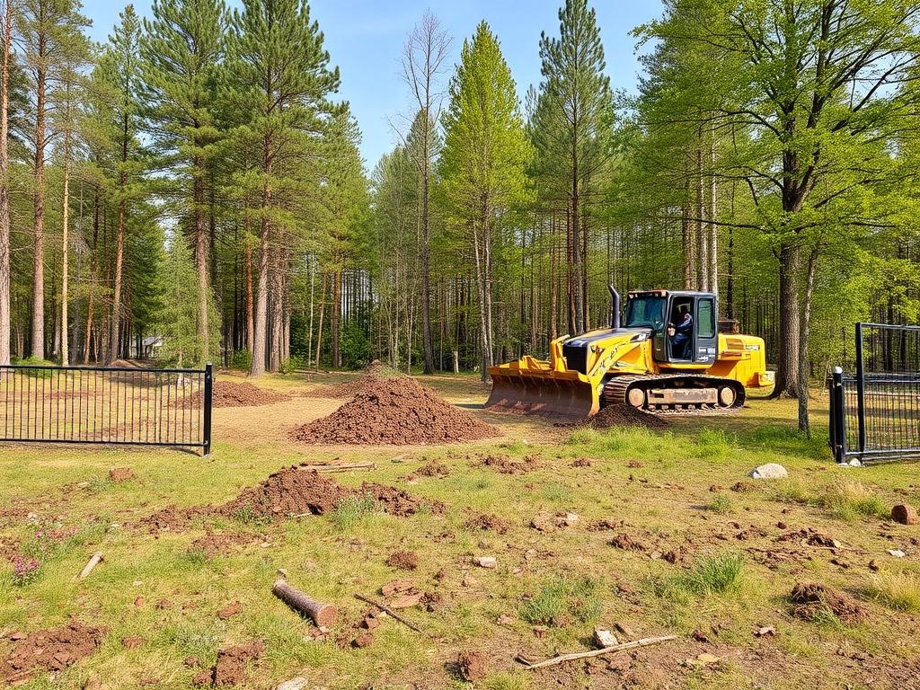 Как расчистить участок от деревьев: план, техника и практичные решения