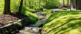 Как устроить ручей на участке: живой уголок, который работает на весь сад